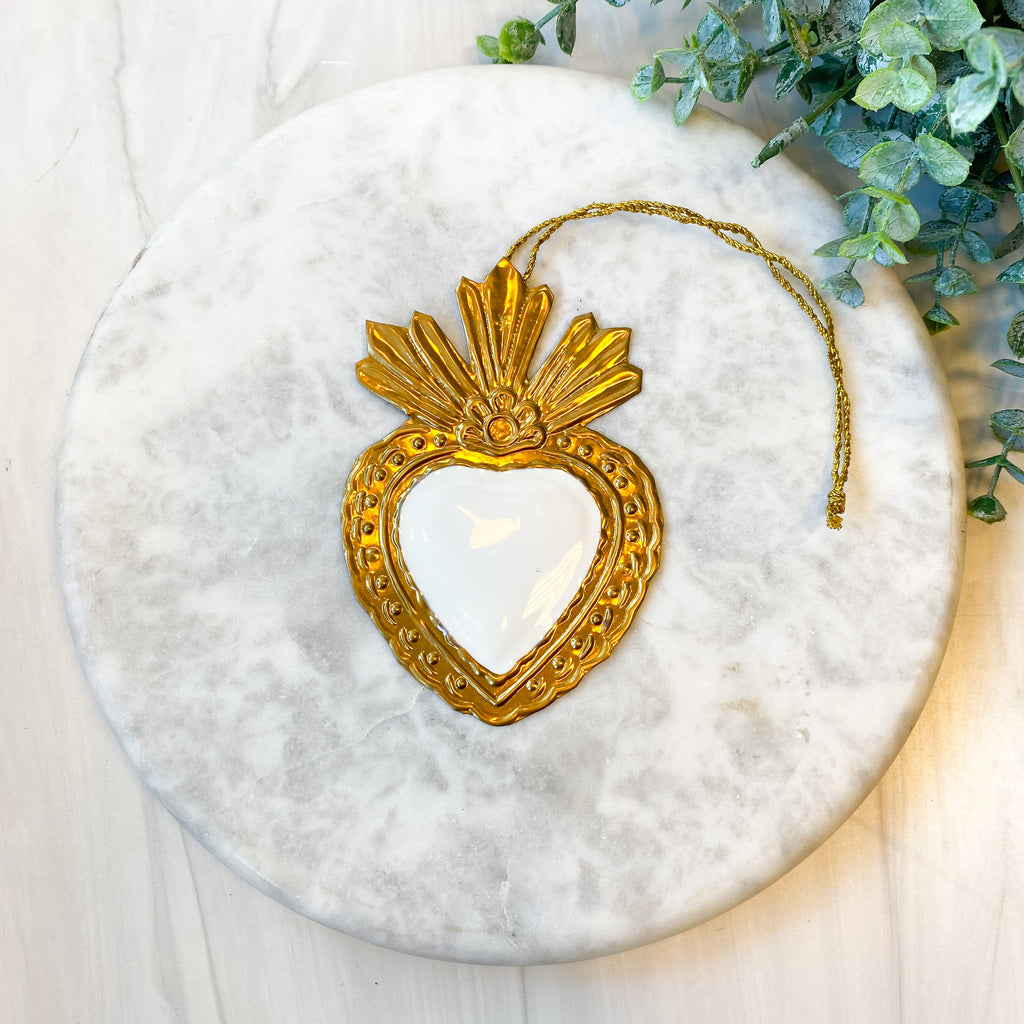 Ex-voto enamel heart