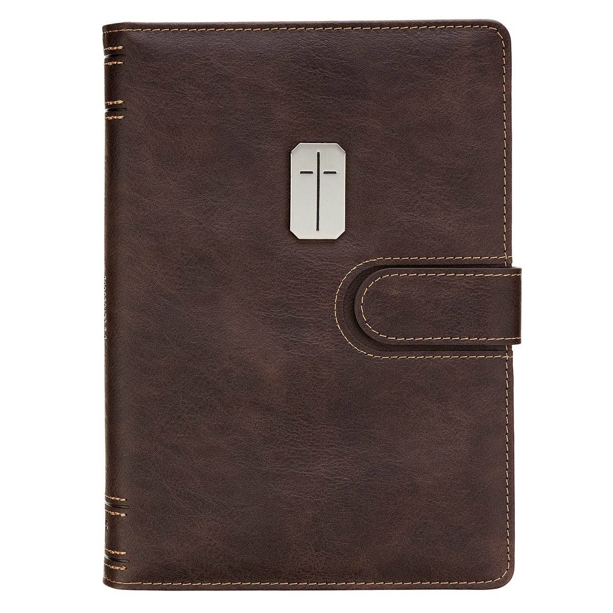 Journal Cover w/Lined Insert BrownCross/Man of God 1Tim 6:11