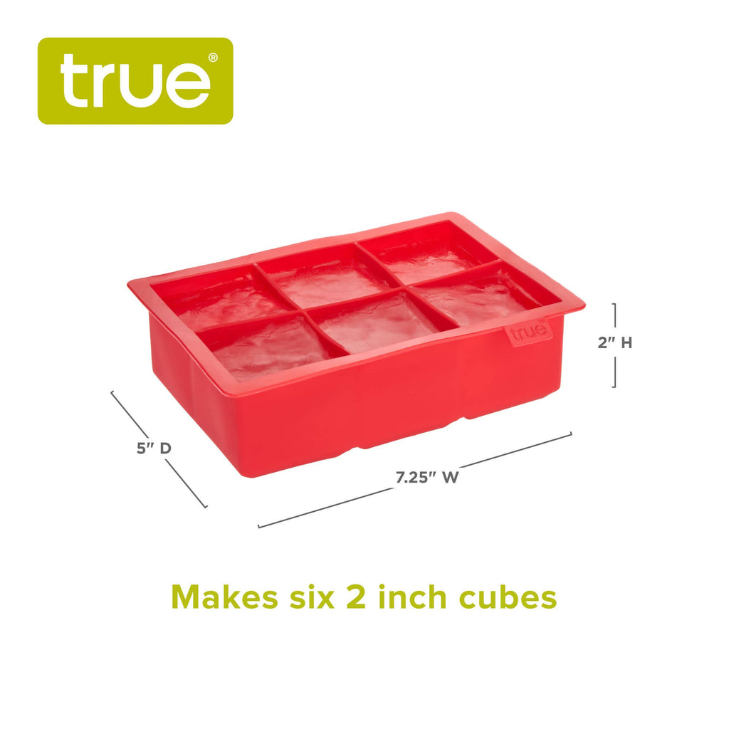 Colossal Silicone 2 inch Ice Cube Tray Gray