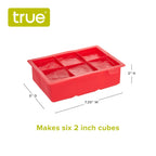 Colossal Silicone 2 inch Ice Cube Tray Gray