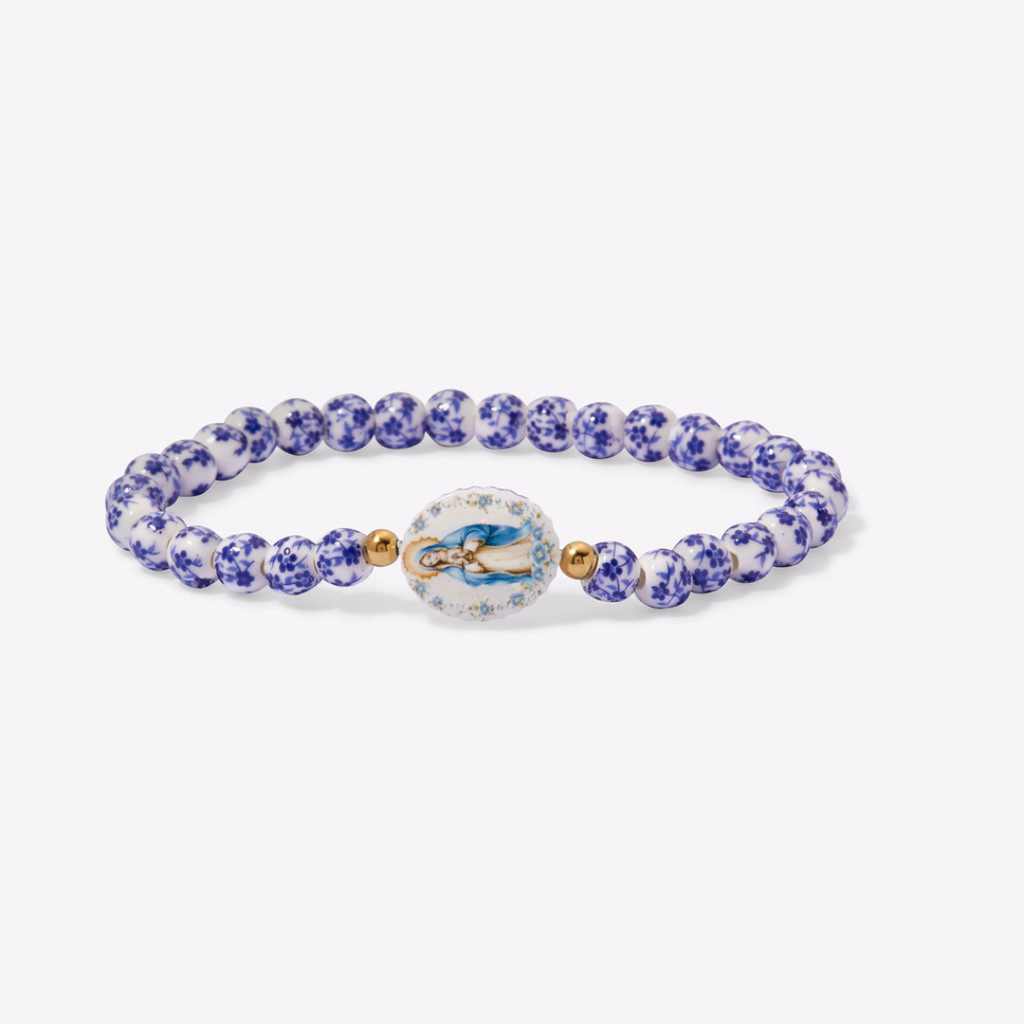 HOLY WATER MIRACULOUS MARY PORCELAIN BRACELET