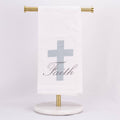 Faith Flour Sack Hand Towel   White/Tradewinds   20x28