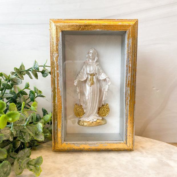 4.5x7 Framed Miraculous Mary