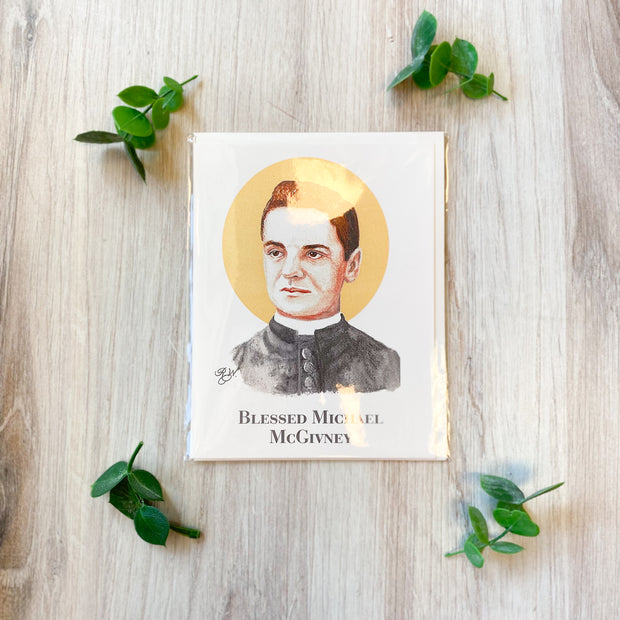 Blessed Michael McGivney Notecard with Envelope