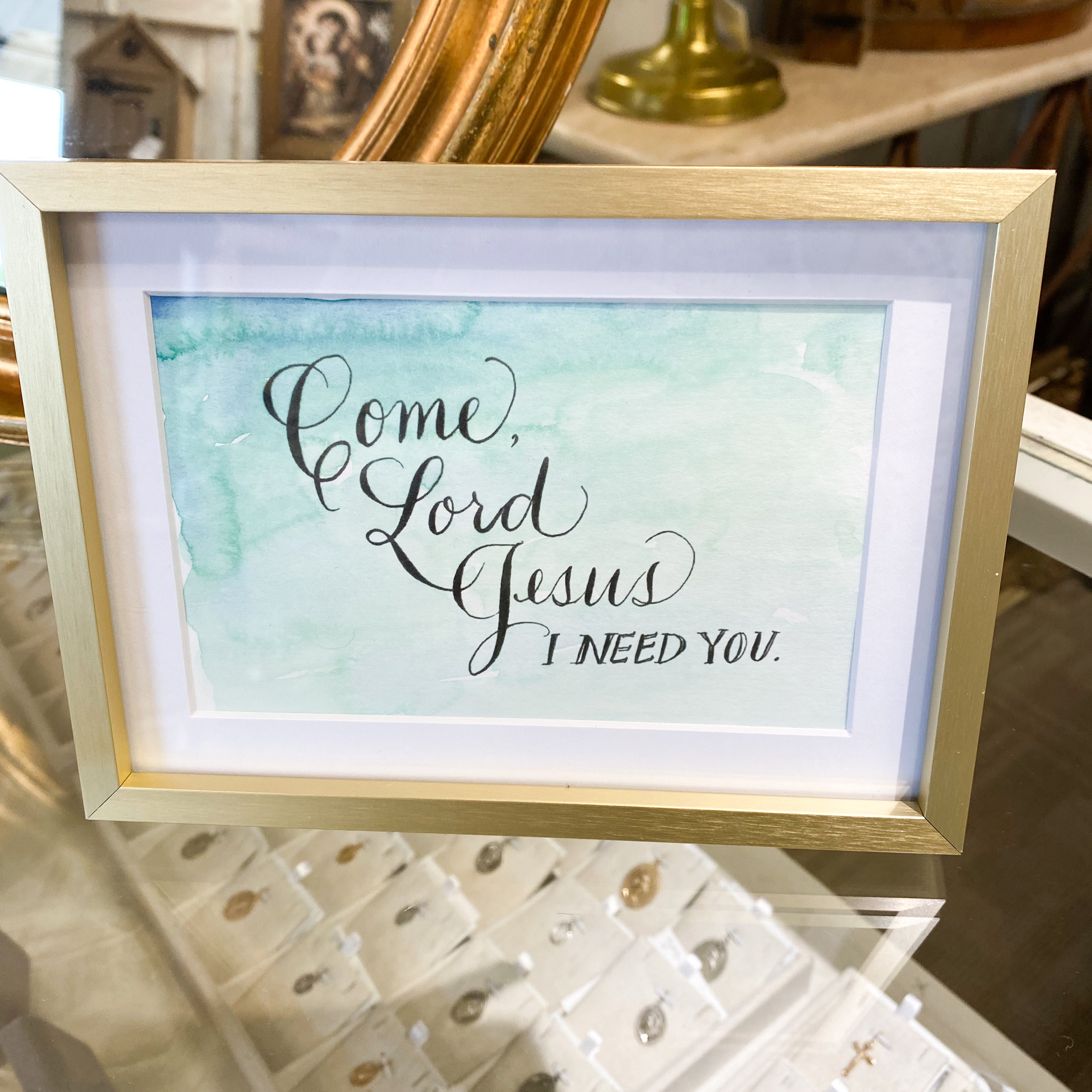 4x6 Gold Framed Scriptures; Quotes