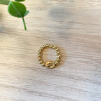 Beaded Religious Medal Rings