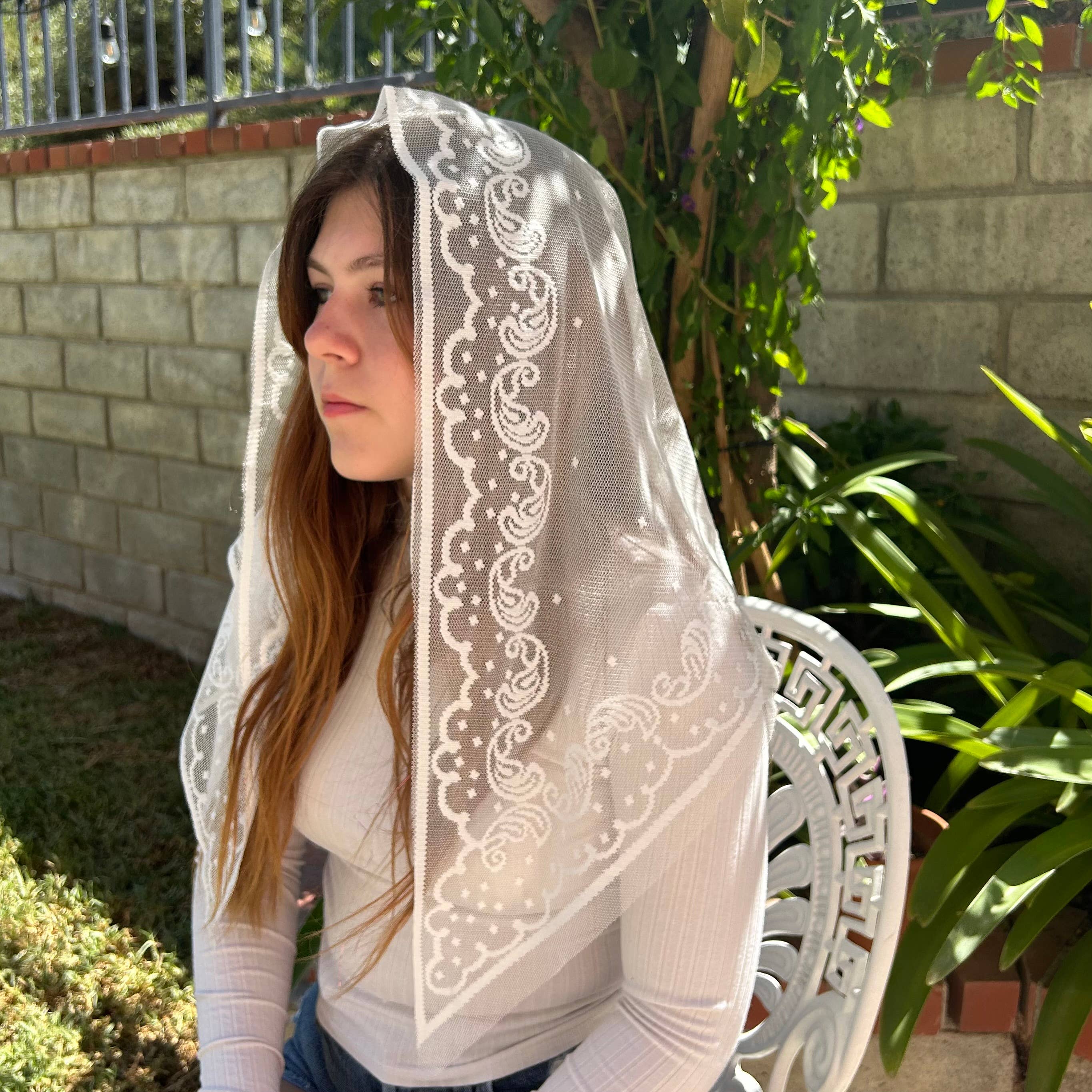 Jerusalem Veil  -White 