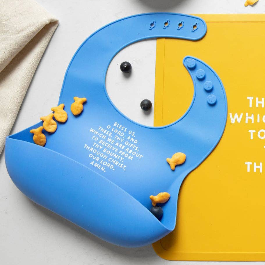 Meal Blessing Silicone Bib