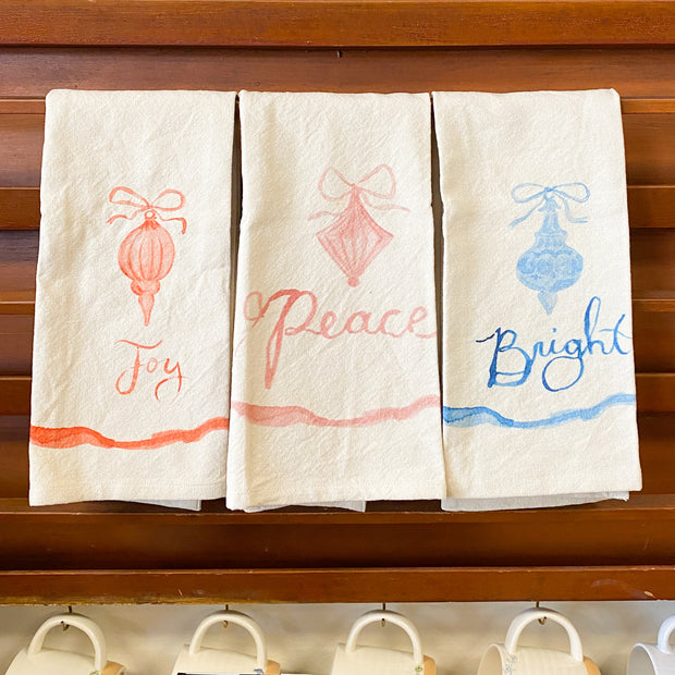Cotton Printed Tea Towel, 3 Styles