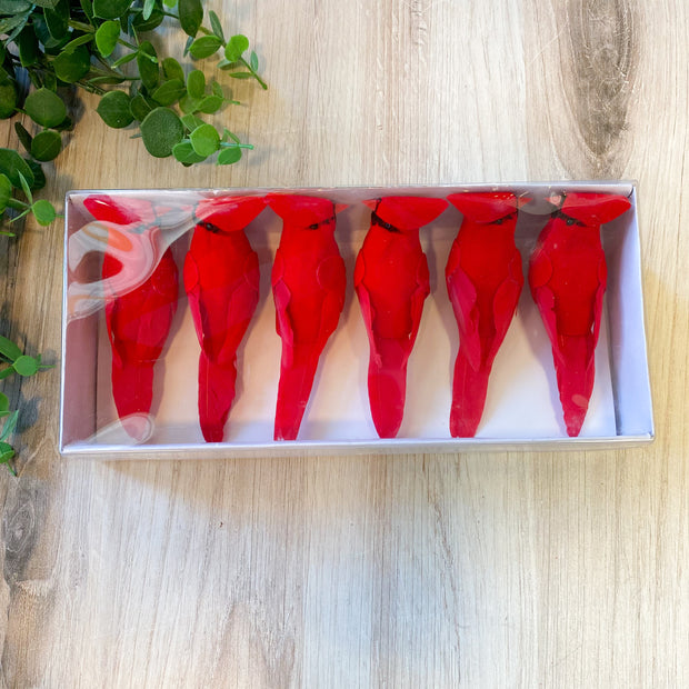 2"Hx6"Wx12.75"L Cardinal With Clip (6 ea/box) Red
