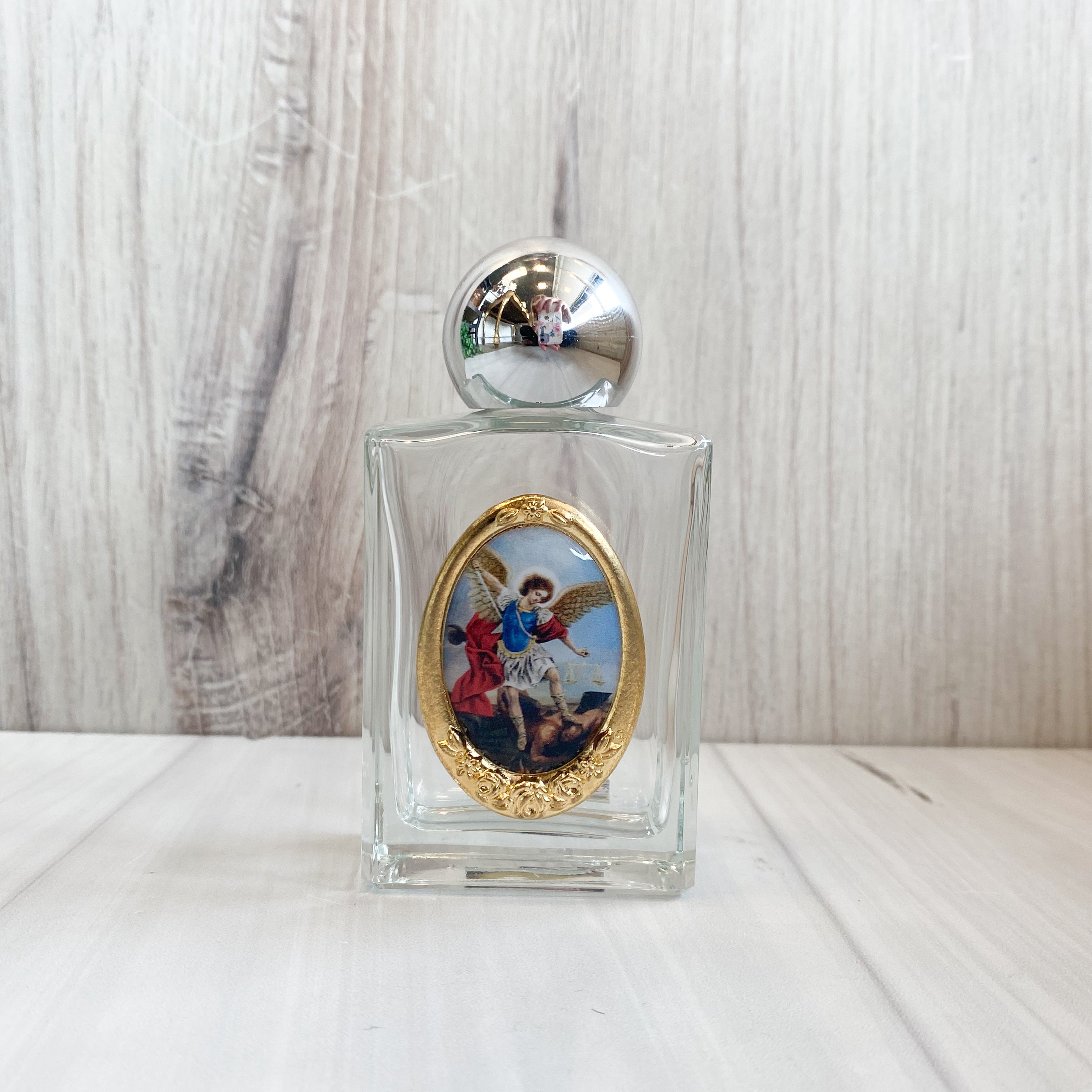 St. Michael Holy Water Bottle 1.75x2.25"
