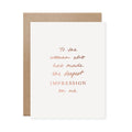 Deepest Impression Card