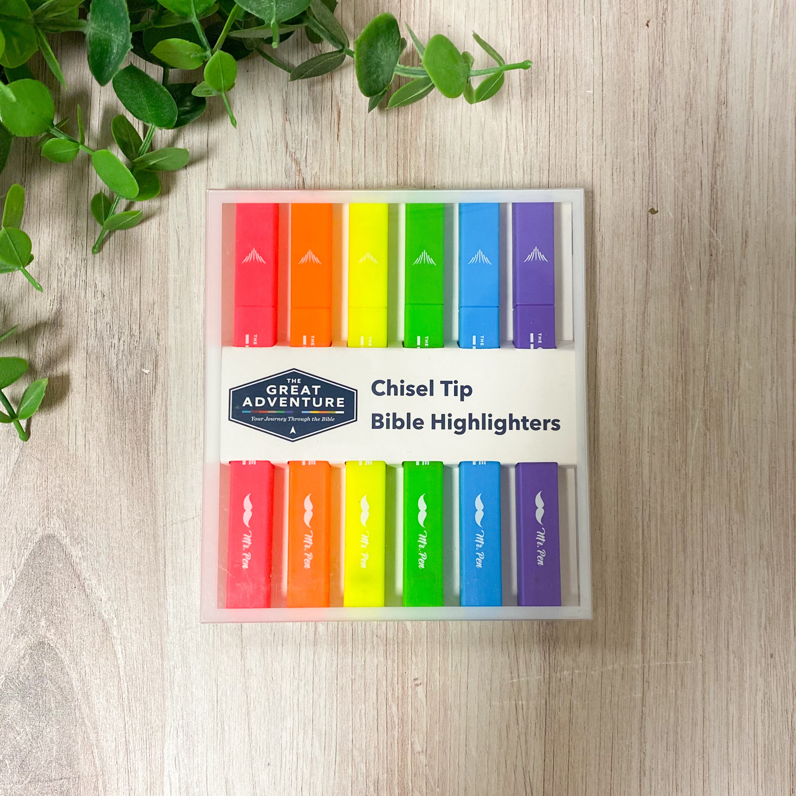 The Great Adventure Chisel Tip Bible Highlighters (6 pcs pack)