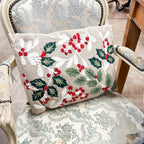 Holiday Fabric Pillow 18x18, 3 Asst