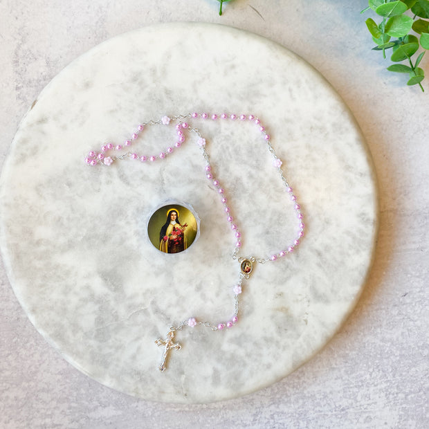 St. Therese Rosary in Case