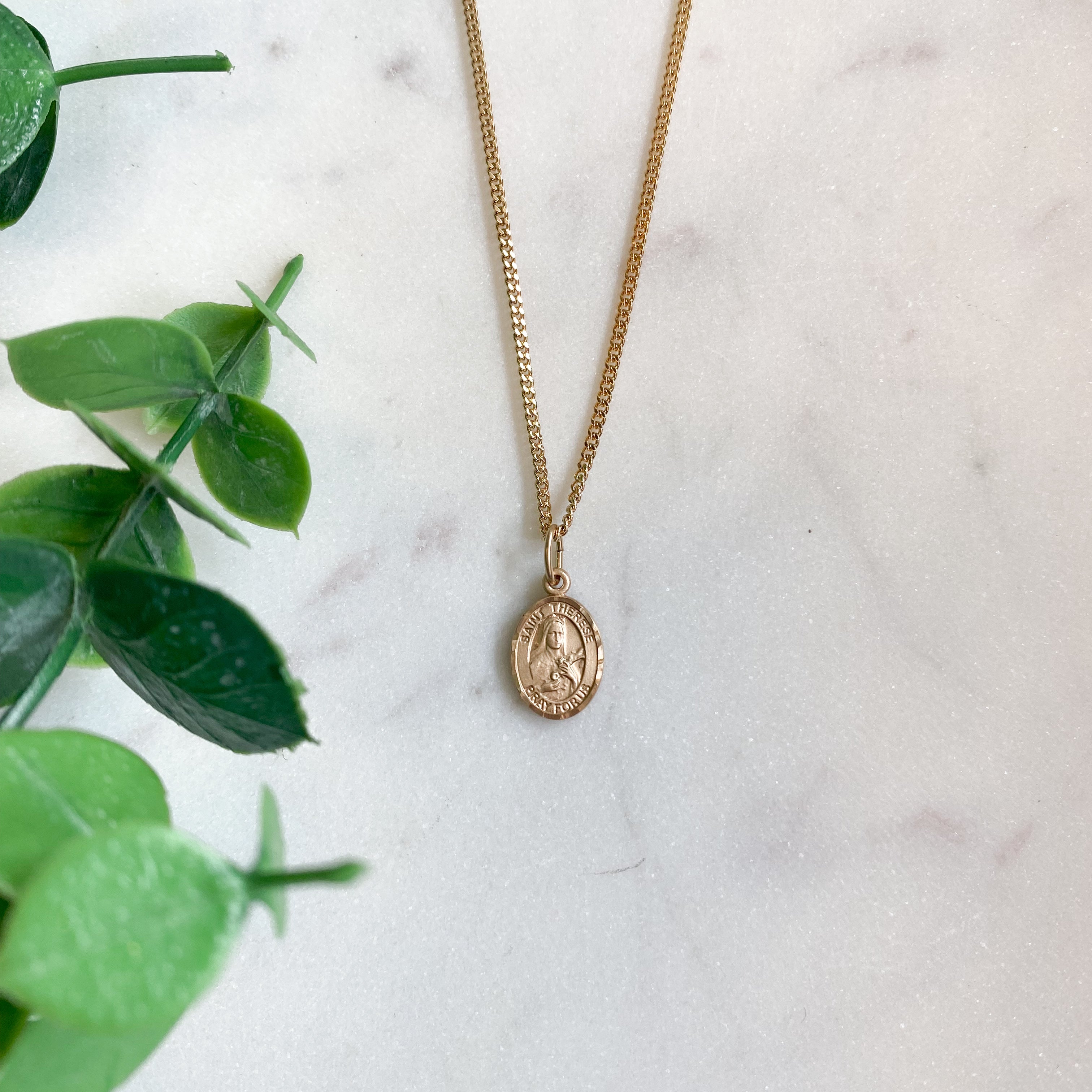 Petite St. Therese of Lisieux Necklace