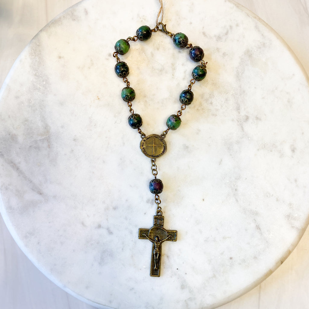JR3 Ruby Zoisite Rosary