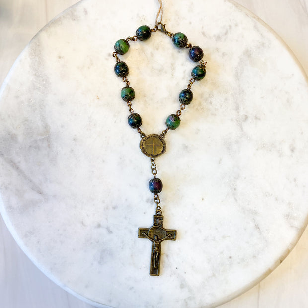 JR3 Ruby Zoisite Rosary