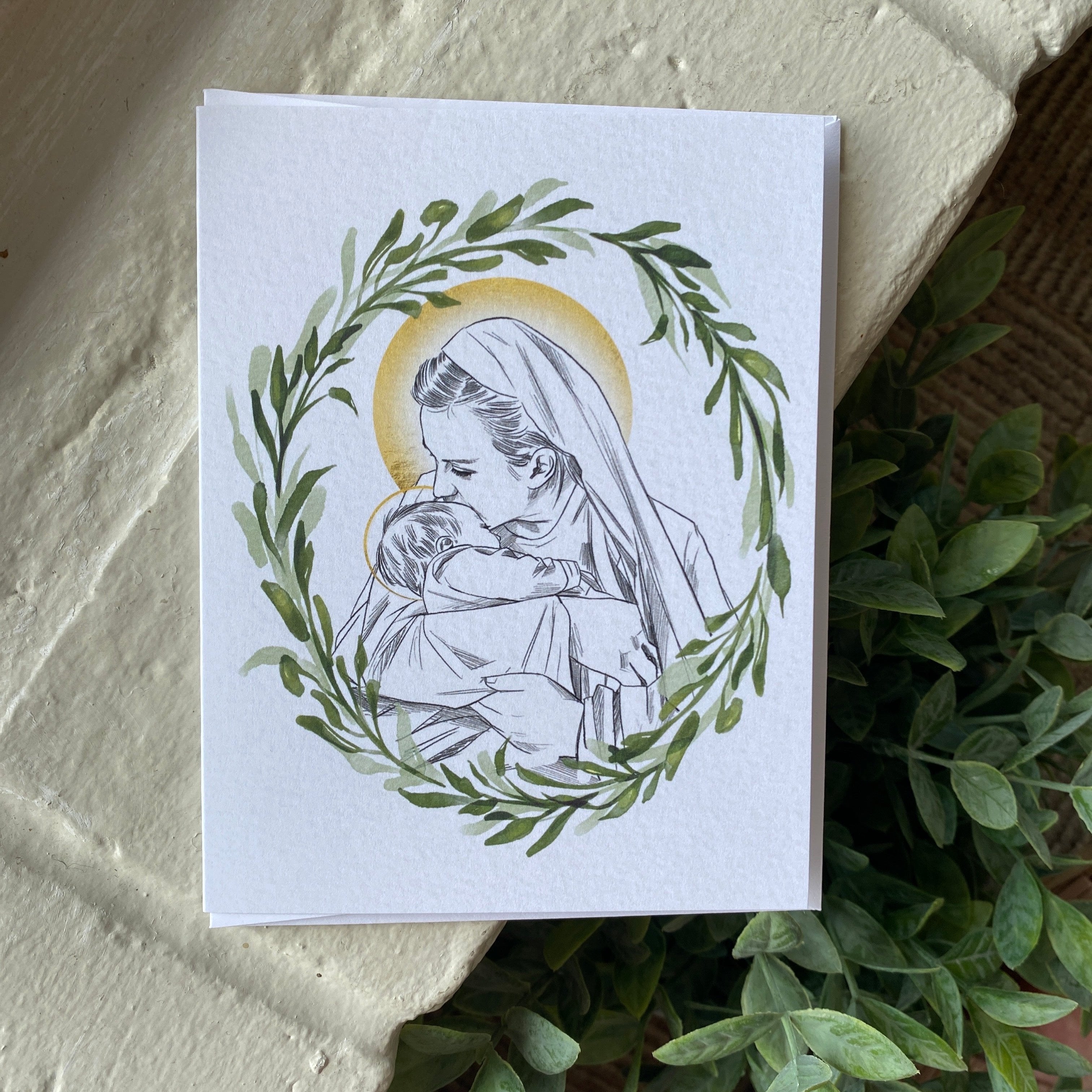 Mary Miscarriage Greeting Card