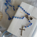 Sapphire Crystal Bead Rosary