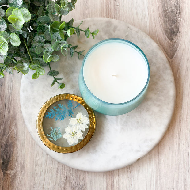 Pacific Coast Watercolor Pressed Candle-Medium