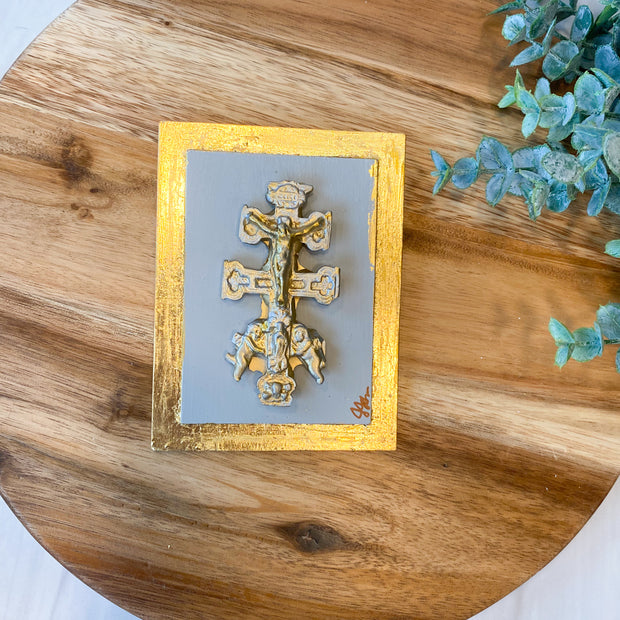 Santiago Cross 4x5 Wall Plaque