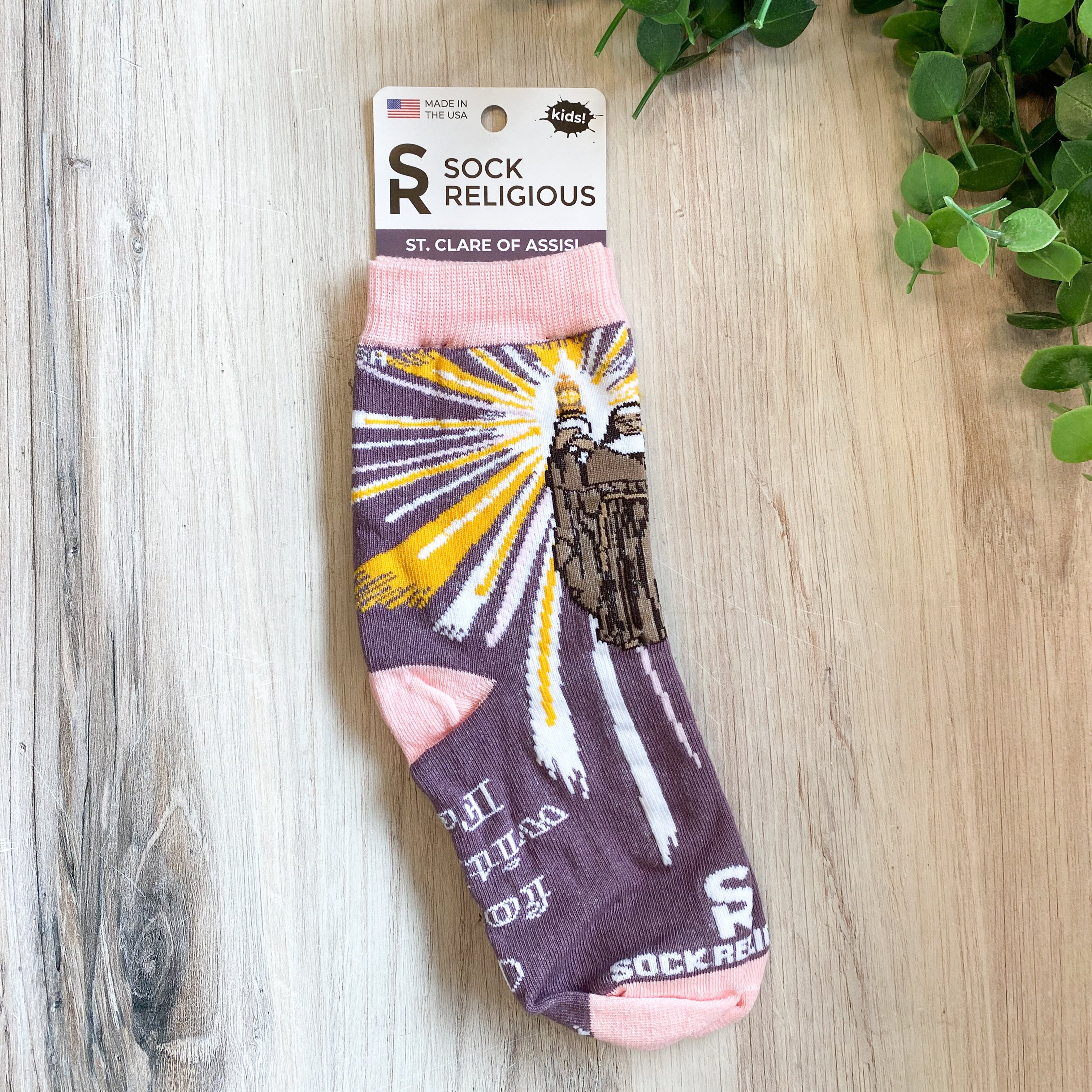 St. Clare of Assisi Kids Socks