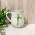 Watercolor Cross Mug White/Ice 18oz