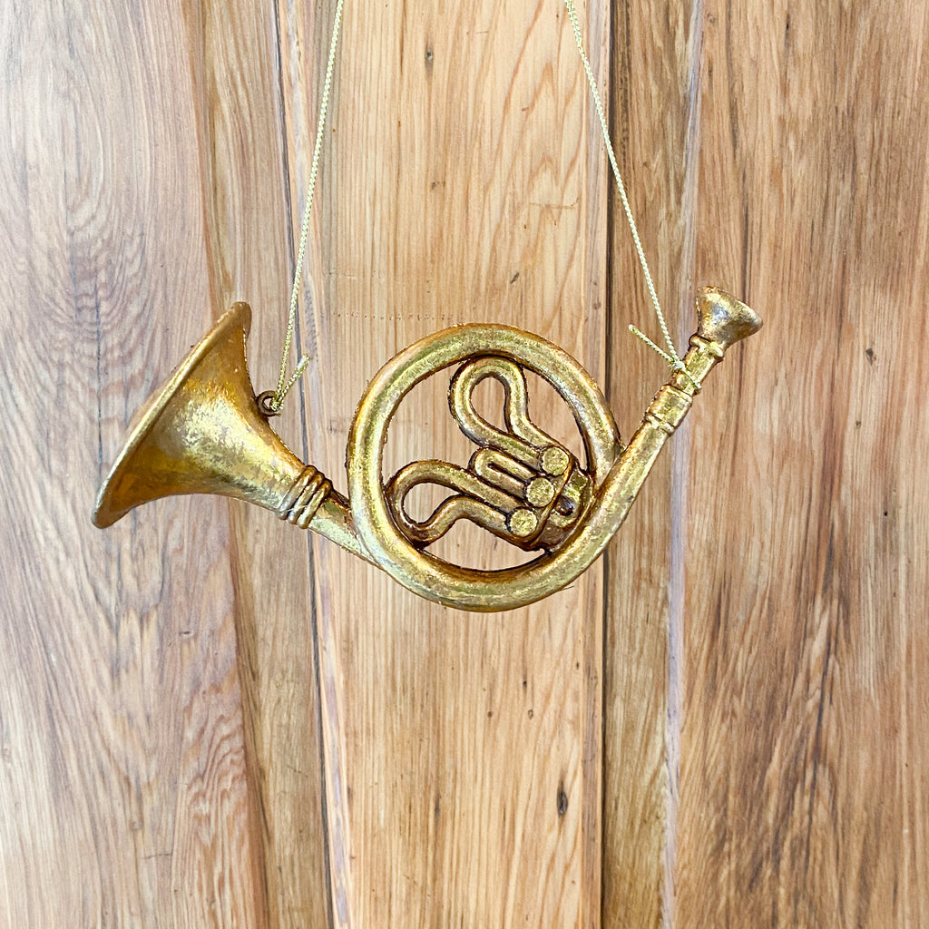 Gold Resin Instrument Ornament (4 Different Instruments)