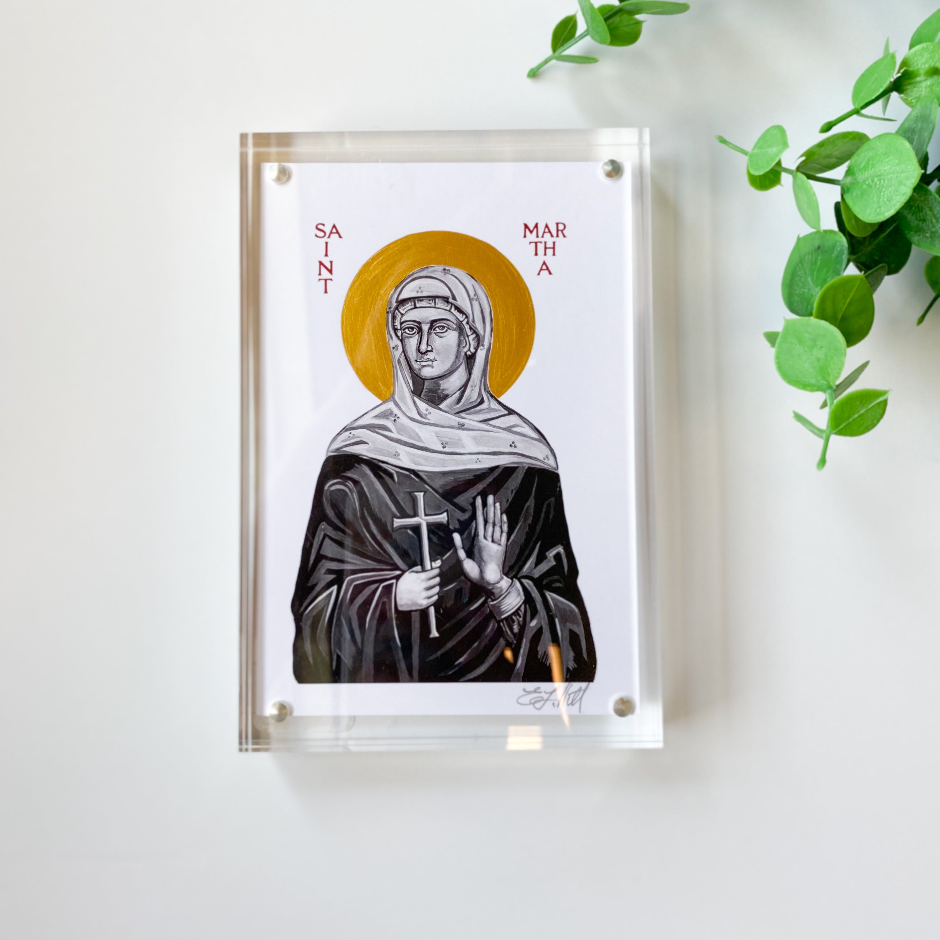 Embellished St. Martha Acrylic Framed Print