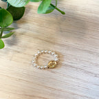 Beaded Religious Medal Rings