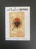 Cease! The Heart of Jesus is with me!  Decal -NEW