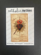 Cease! The Heart of Jesus is with me!  Decal -NEW