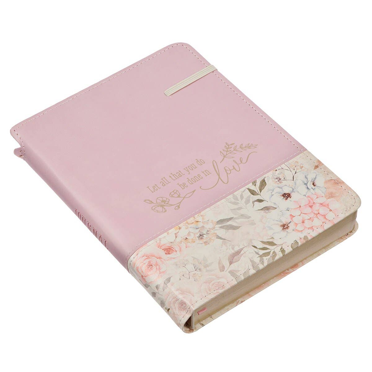 Journal Classic w/Elastic & Pen Holder Love 1 Cor. 16:14