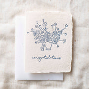  Congratulations Floral Bouquet | Congrats Greeting Card