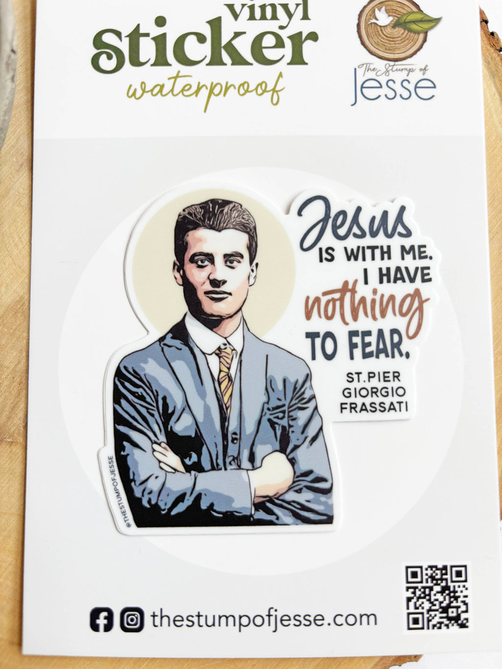 St. . Pier Giorgio Frassati Waterproof Catholic Sticker