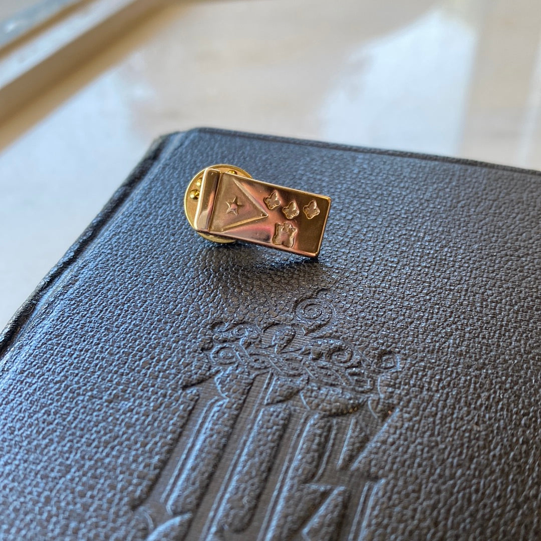 Acadian Flag Tie/Lapel Pin - Bronze