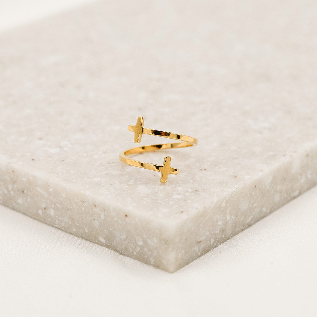 Pillar of Faith Petite Gold Ring