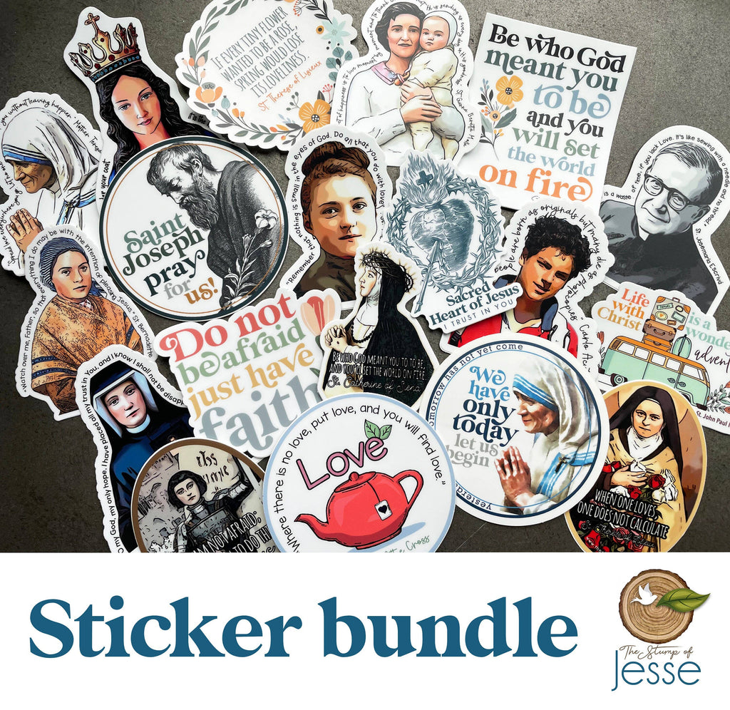 St. Therese of Lisieux Waterproof Catholic Sticker