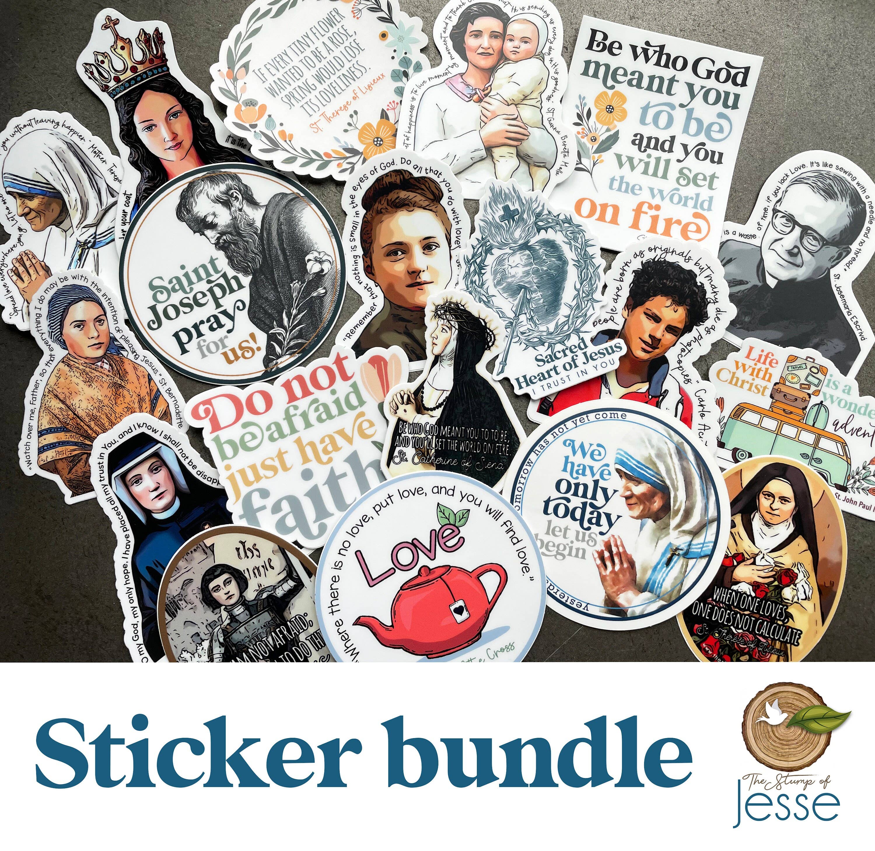 St. Therese of Lisieux Waterproof Catholic Sticker
