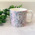3-1/2" RD x 3" Stoneware w Flowers