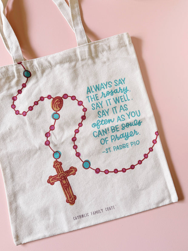 Rosary Tote Bag