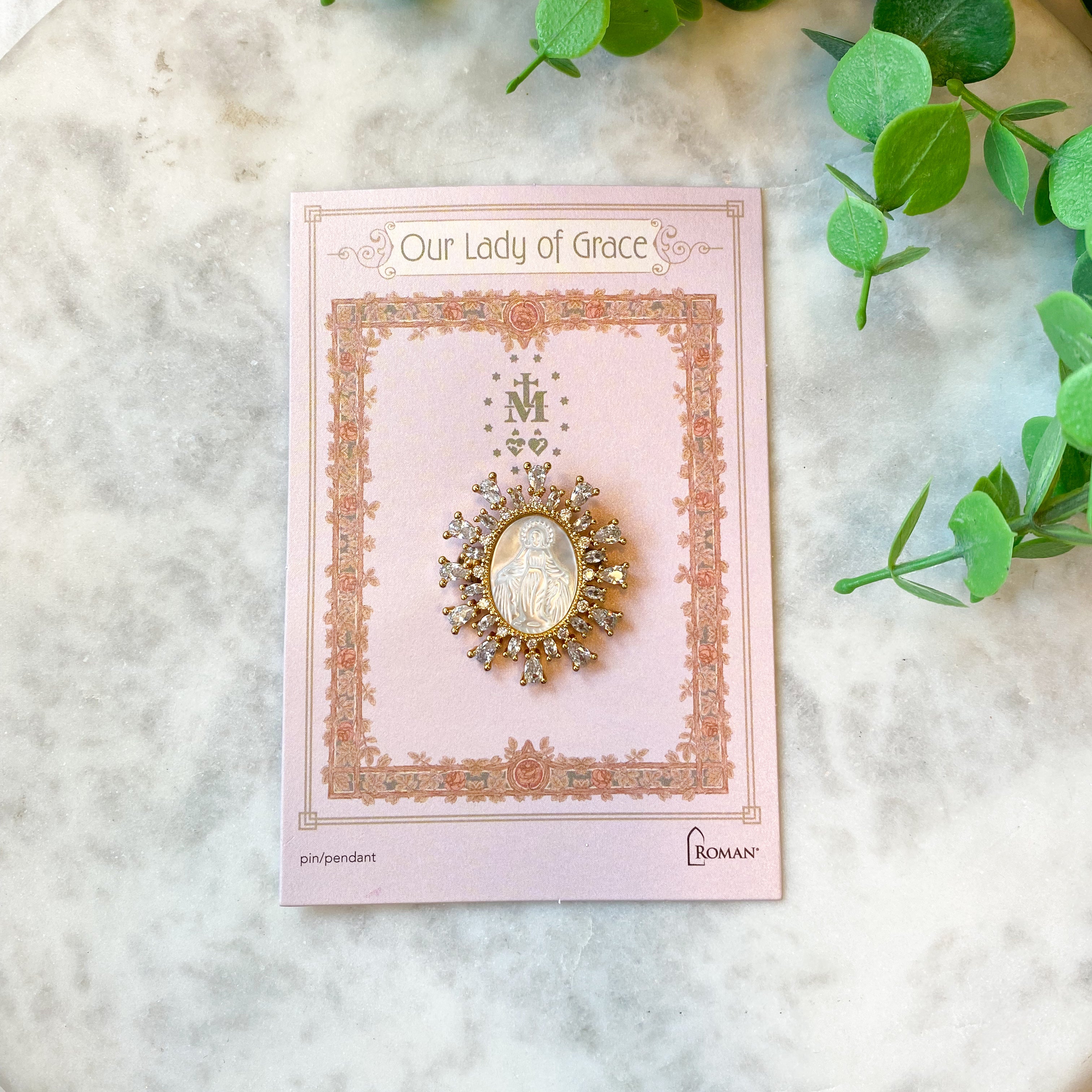 1"H Oval OLG Pin/Pendant