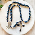 St. Michael Paracord Blue Rosary