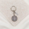Silver St. Benedictine Travel Protection Key Ring