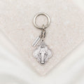 Silver Mother Mary Travel Protection Key Ring