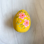 Papermache Floral Easter Eggs
