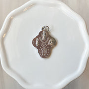 1.25" Four Way Medal in Silver Finish