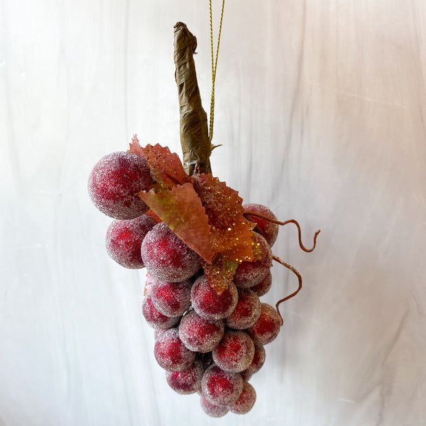 Beaded Grapes Assorted Red, Green, and Gold Colored Ornaments