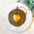 Antique bronze Ex-voto pink patina